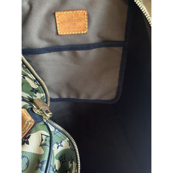 Louis Vuitton x Marc jacobs Takashi Murakami Camouflage monogram keepall 55 - Picture 5 of 12